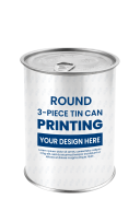 Printed Tin Box For Powdered Milk 400gr D401 (Φ99x126)